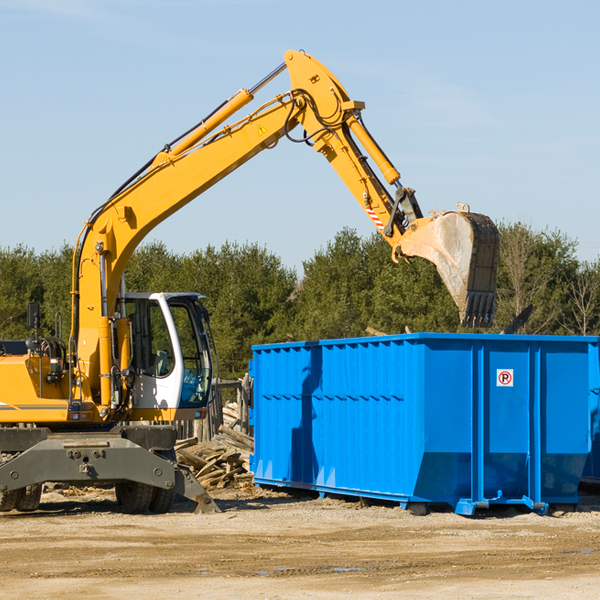 are there any restrictions on where a residential dumpster can be placed in Wrenshall